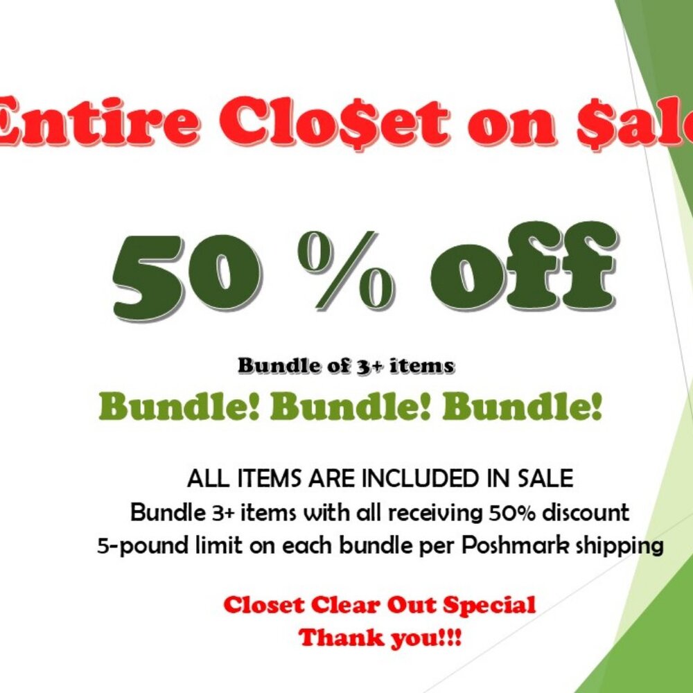 Bundle 3+ get 50% off all❣️